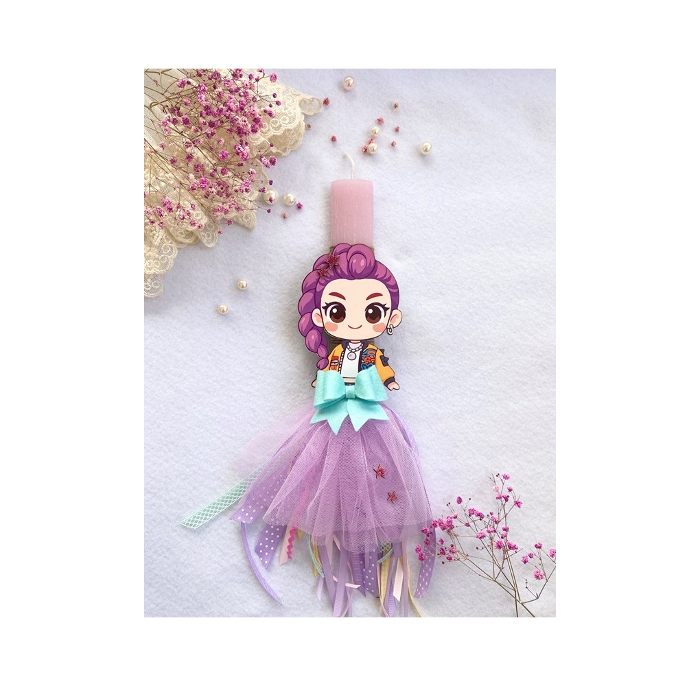 Χειροποίητη Παιδική Λαμπάδα (8010007)