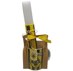 Σετ Λαμπάδα ΑΕΚ με Κούπα