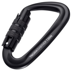 Μπρελόκ Troika Karabiner Μαύρο