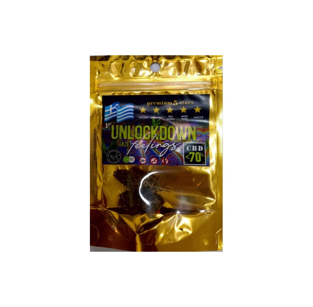 Premium 5 Stars Unlockdown Haze Feelings CBD 1gr