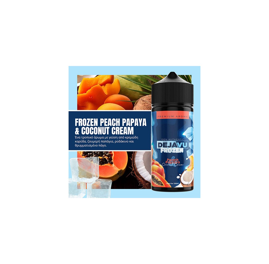 Dejavu Frozen Peach Papaya and Coconut Cream 25/120ml
