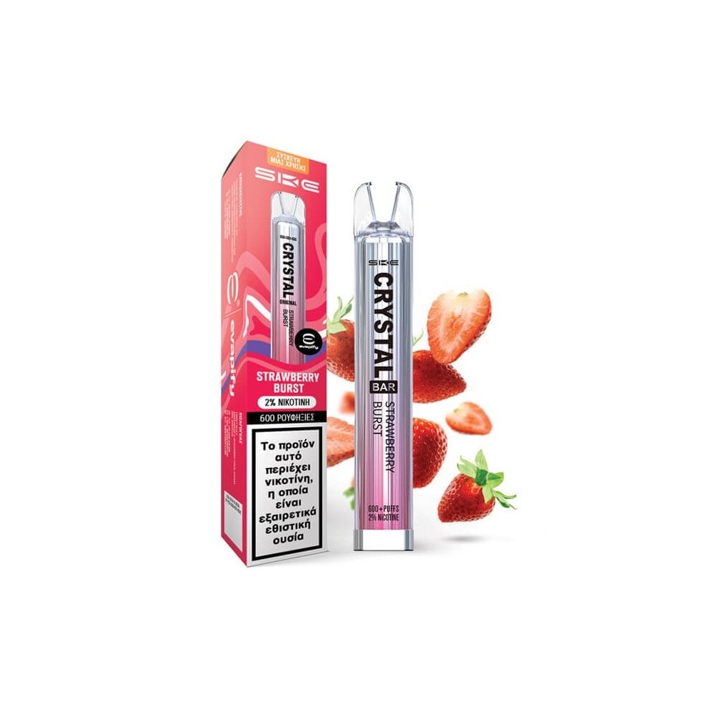 Crystal Bar 600 Puffs Strawberry Burst