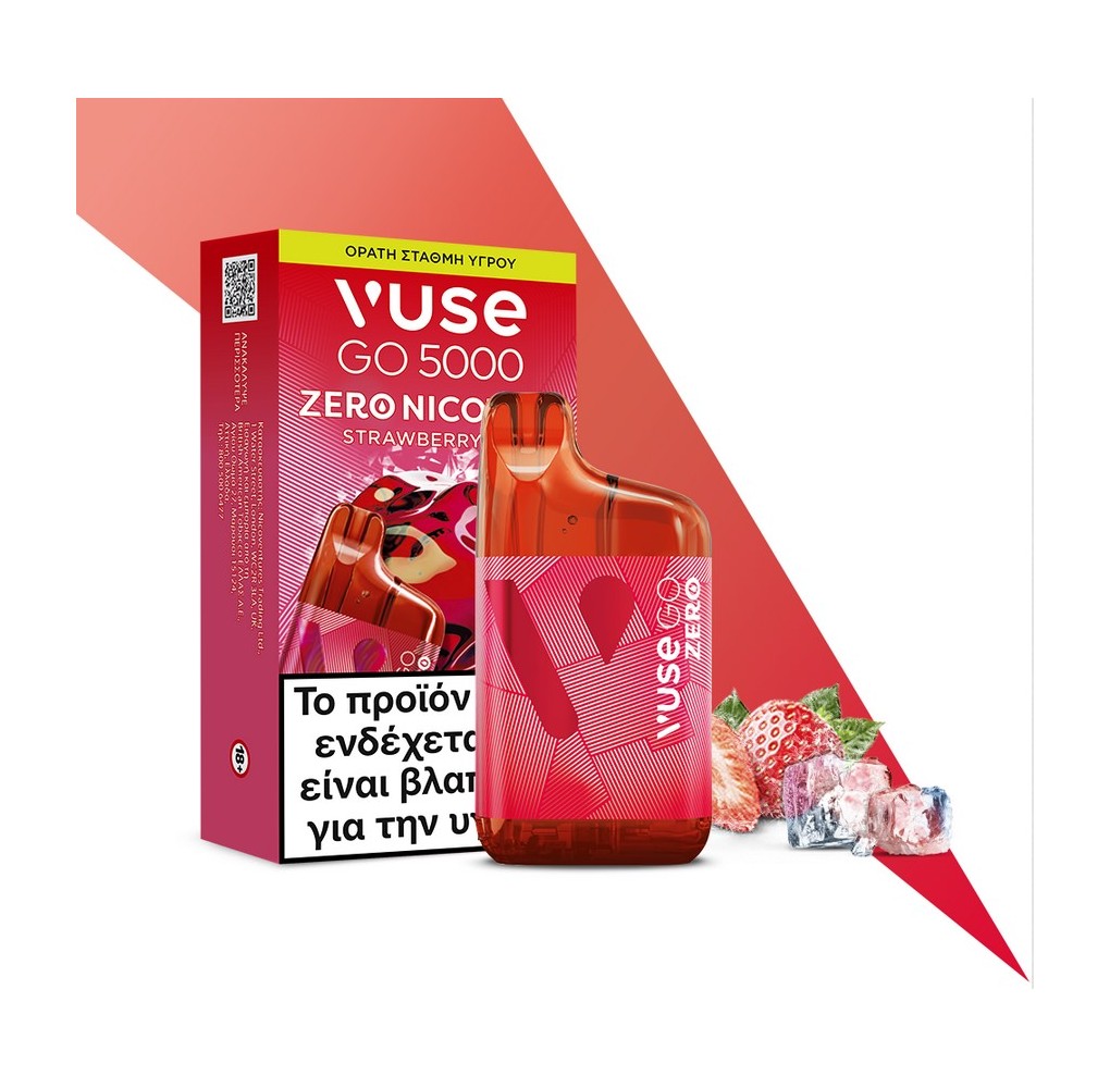 Vuse Go 5000 Zero Nicotine Strawberry Ice