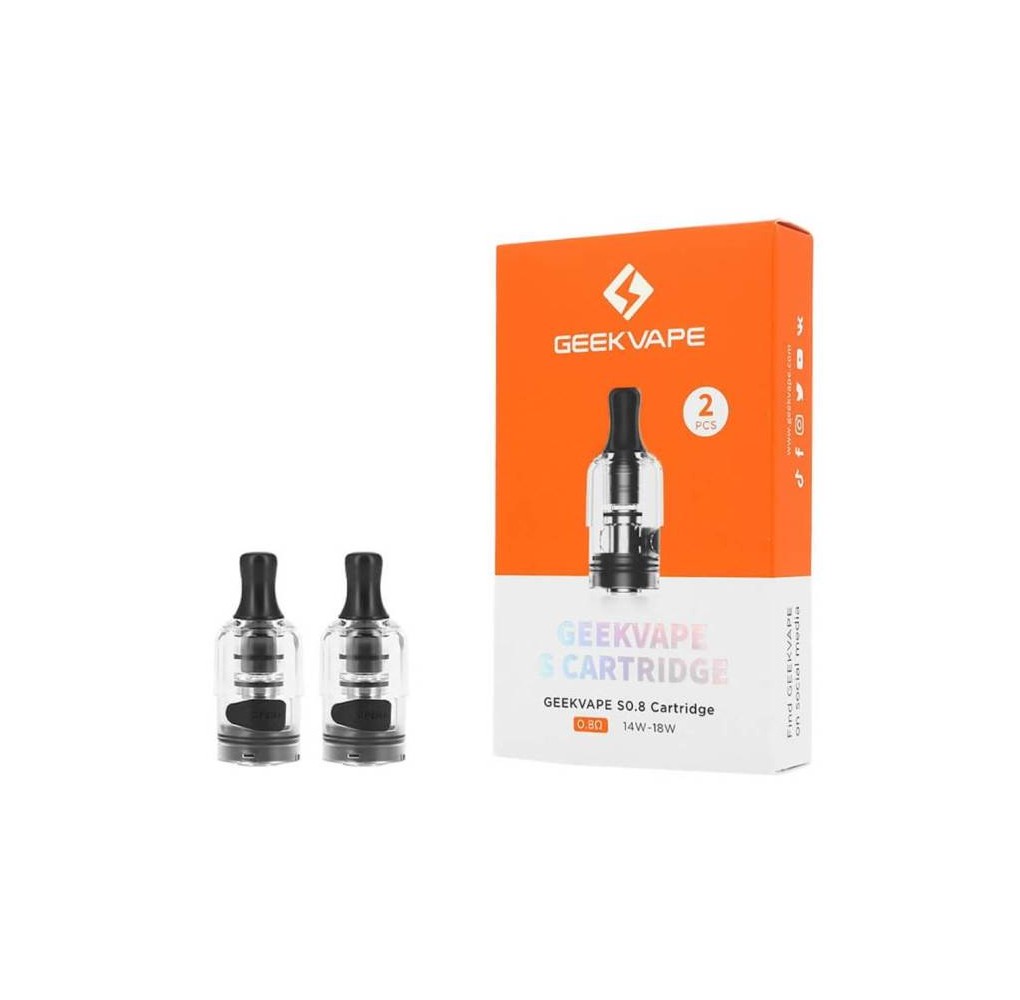 Geekvape Cartridge S Pod 2ml 0.8 ohm 2 τεμάχια