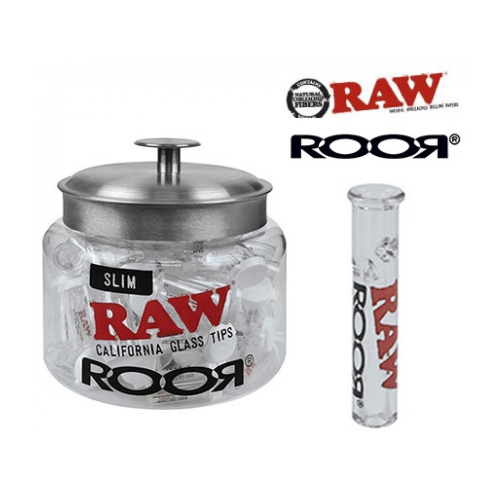 Γυάλινη Τζιβάνα RAW Roor Slim με Στρογγυλό Επιστόμιο