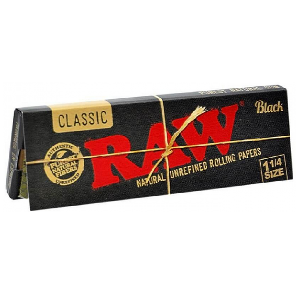 Χαρτάκια RAW Classic Black 1 και ¼