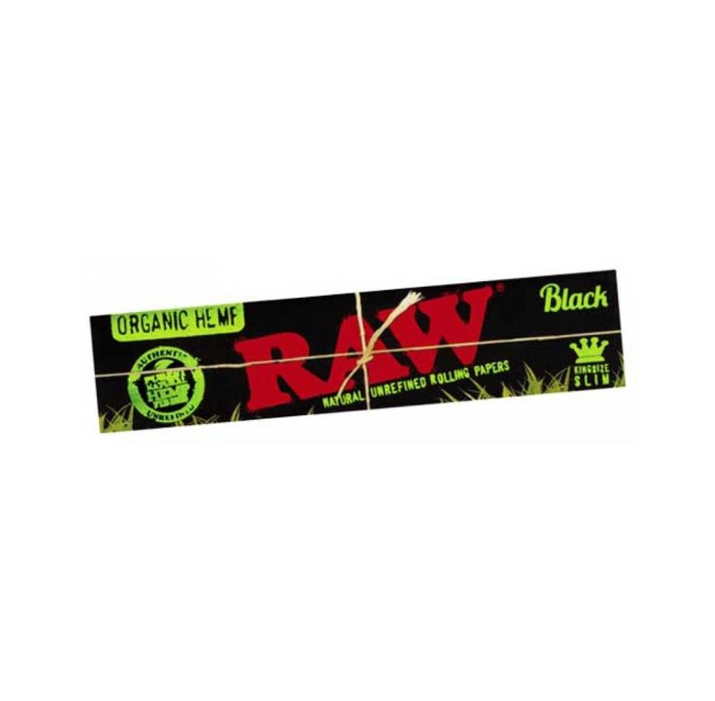 Χαρτάκια RAW Organic Hemp Black King Size Slim