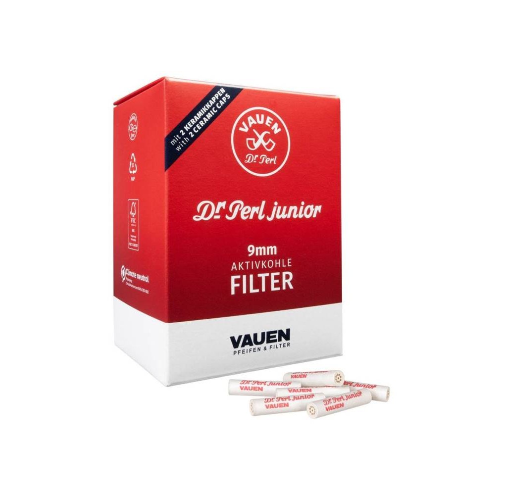 Φίλτρα Vauen 9mm Ενεργού Άνθρακα 180 Τεμάχια