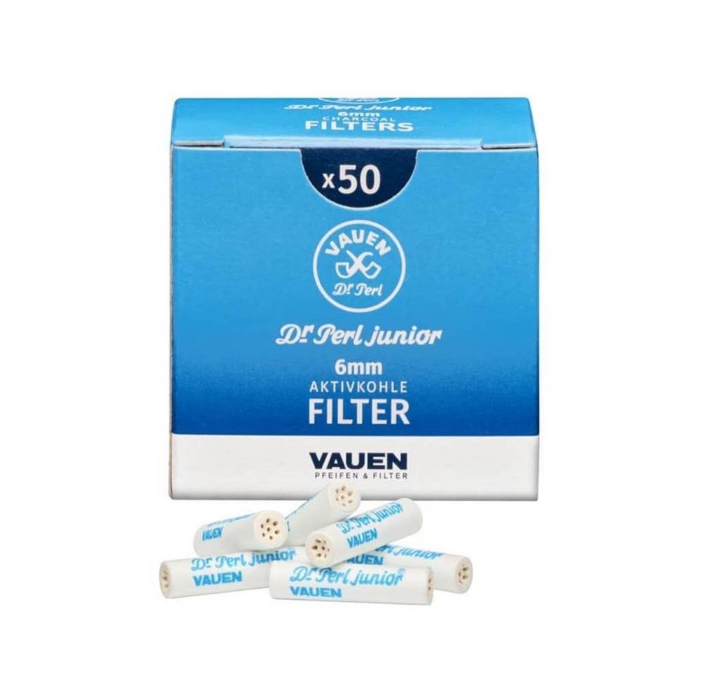 Φίλτρα Vauen 6mm Ενεργού Άνθρακα 50 Τεμάχια