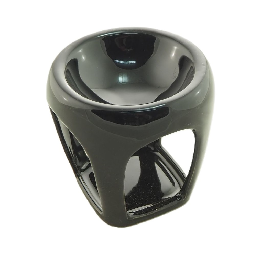 Κεραμικός Αρωματιστής Ανοιχτός στις 4 Πλευρές Μαύρο