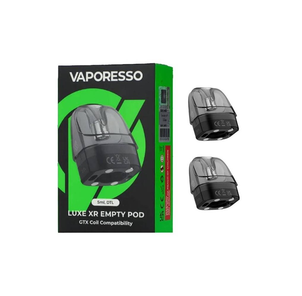 Vaporesso Luxe XR Empty Pod DTL 5ml 2 Τεμάχια
