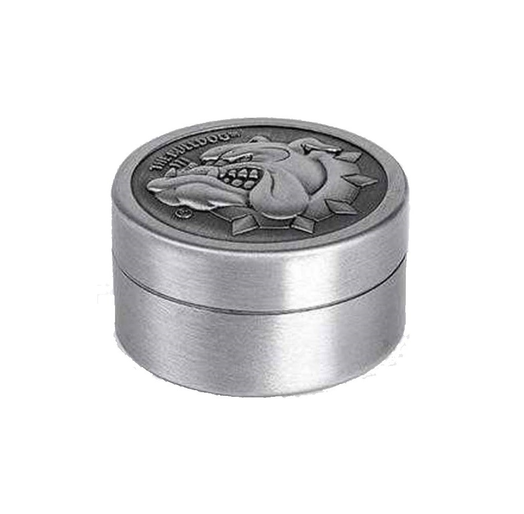 Grinder The Bulldog Μεταλλικό Ασημί 40mm - 2 Parts