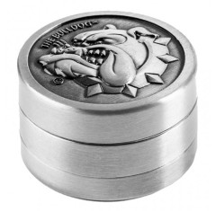 Grinder The Bulldog Μεταλλικό Ασημί 40mm - 3 Parts