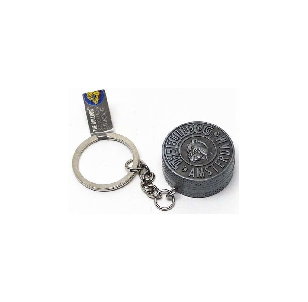 Grinder The Bulldog Keychain Metal Ασημί 30mm - 2 Parts