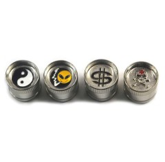 Grinder Mini Symbols Metal 30mm - 3 Parts