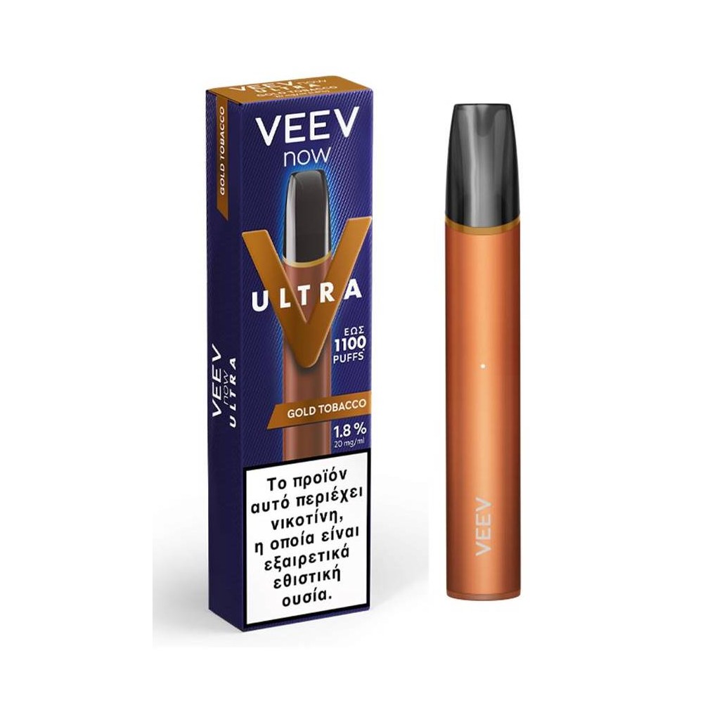 Veev Now Ultra 1100 Puffs Gold Tobacco