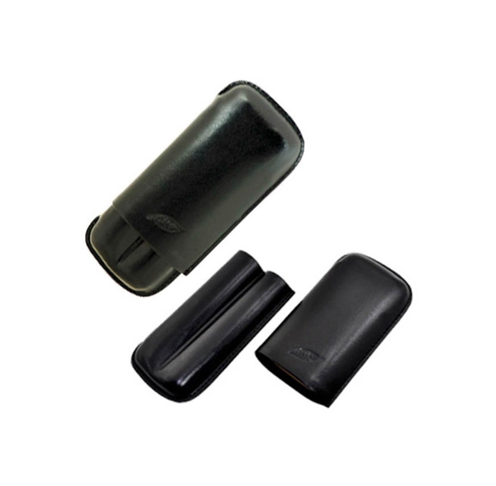 Δερμάτινη Πουροθήκη Μαύρη 15,5cm X 6,5cm