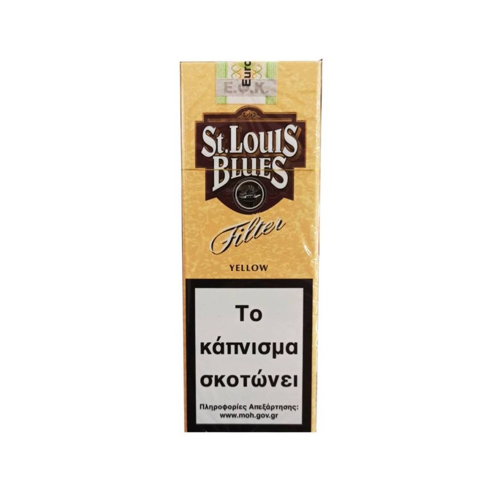 St. Louis Blues Yellow 10 Filter Cigarillos
