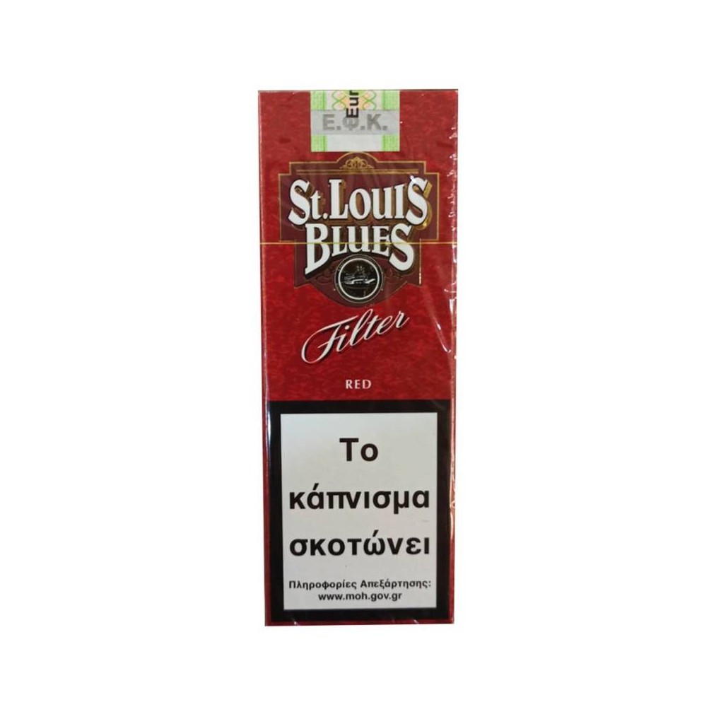 St. Louis Blues Red 10 Filter Cigarillos