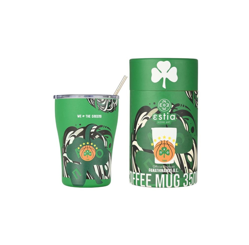 Θερμός Estia Coffee Mug PANATHINAIKOS BC Edition 350ml Σχέδιο 3