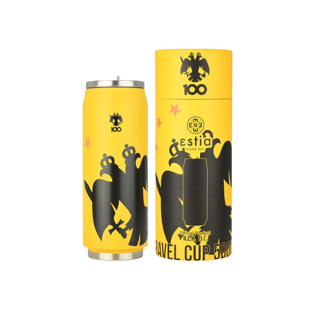 Θερμός Estia Travel Cup AEK BC Edition 500ml Σχέδιο 1