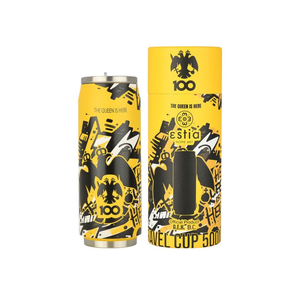 Θερμός Estia Travel Cup AEK BC Edition 500ml Σχέδιο 2