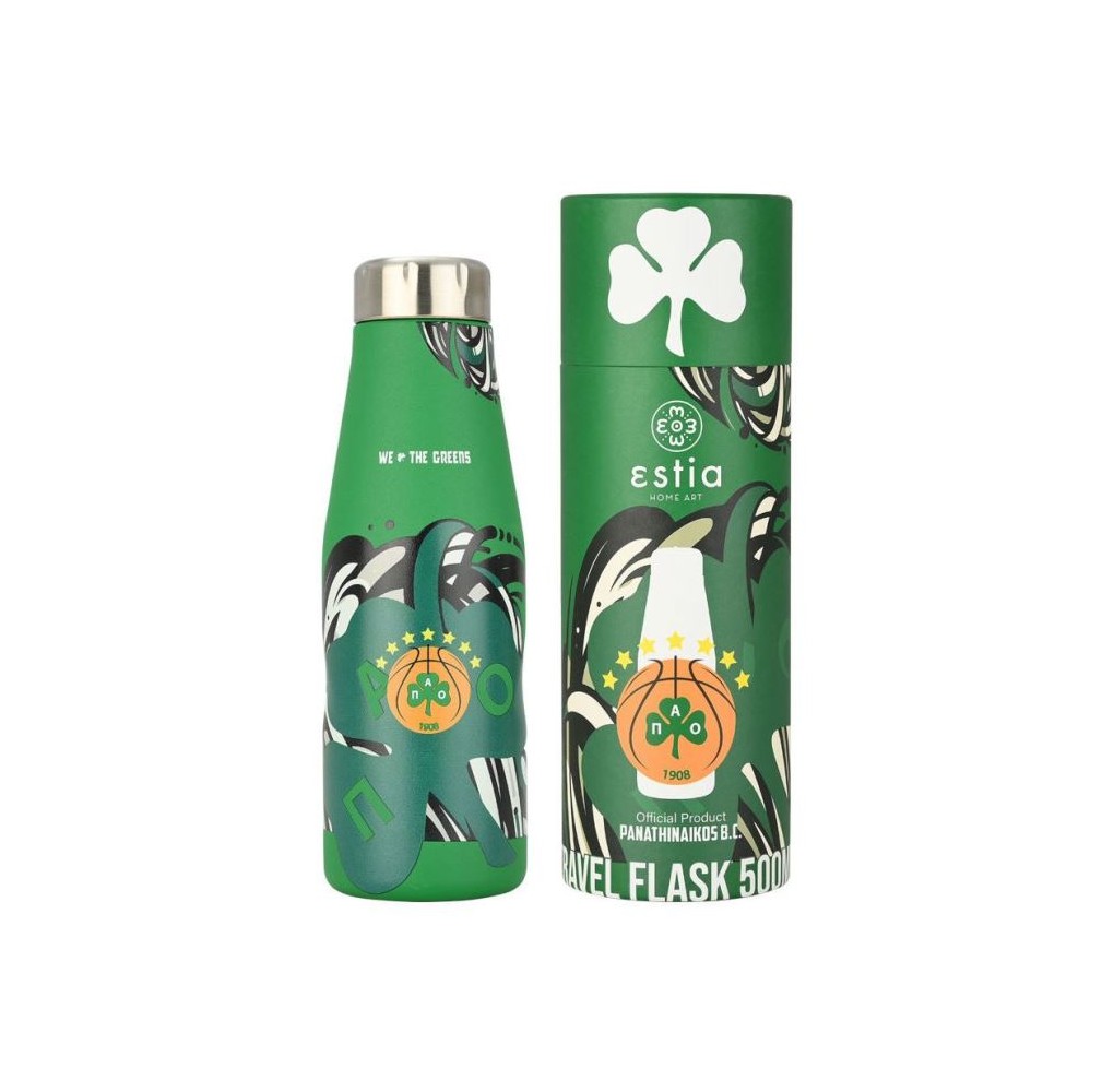Θερμός Estia Travel Flask PANATHINAIKOS BC Edition 500ml Σχέδιο 2