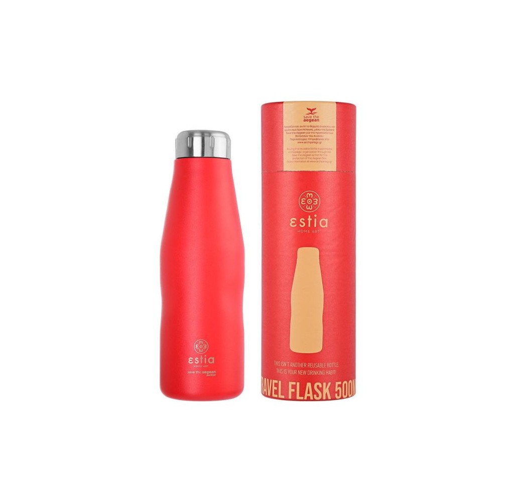 Θερμός Estia Travel Flask 500ml Scarlet Red