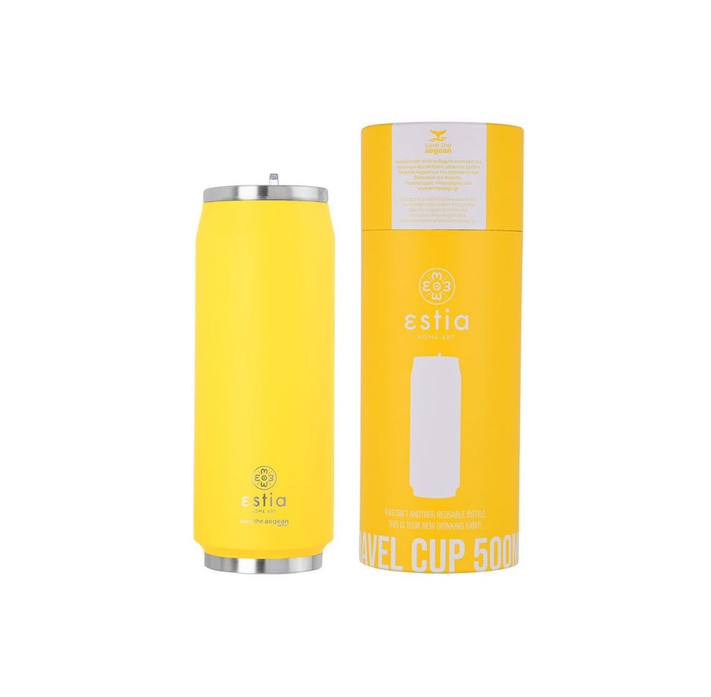 Θερμός Estia Travel Cup 500ml Pineapple Yellow