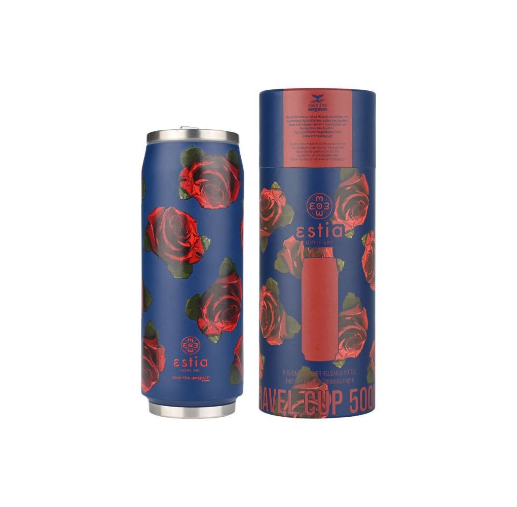 Θερμός Estia Travel Cup 500ml Electric Roses