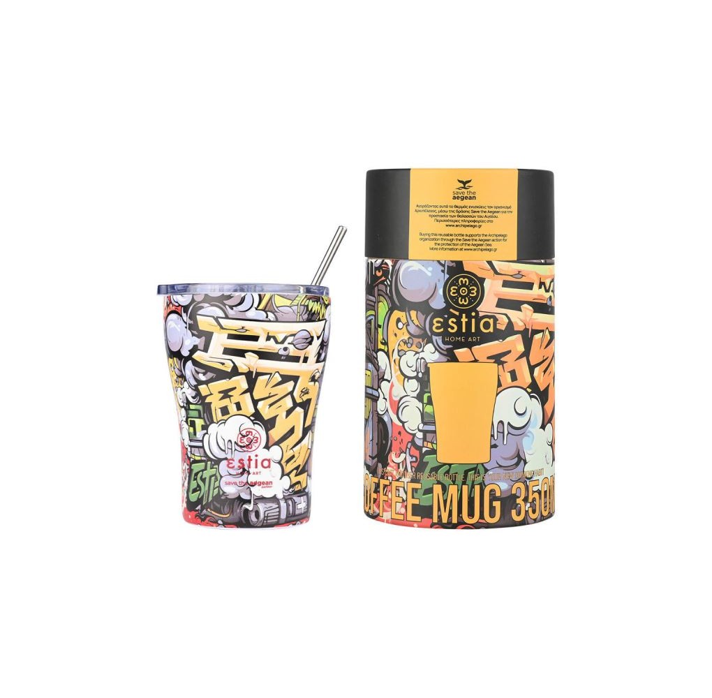 Θερμός Estia Coffee Mug 350ml Graffiti Rhythm