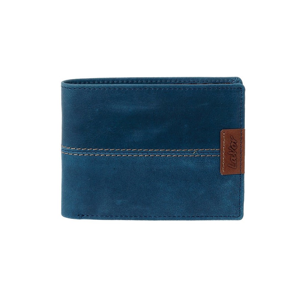 Ανδρικό Δερμάτινο Πορτοφόλι Lavor 6063 Μπλε