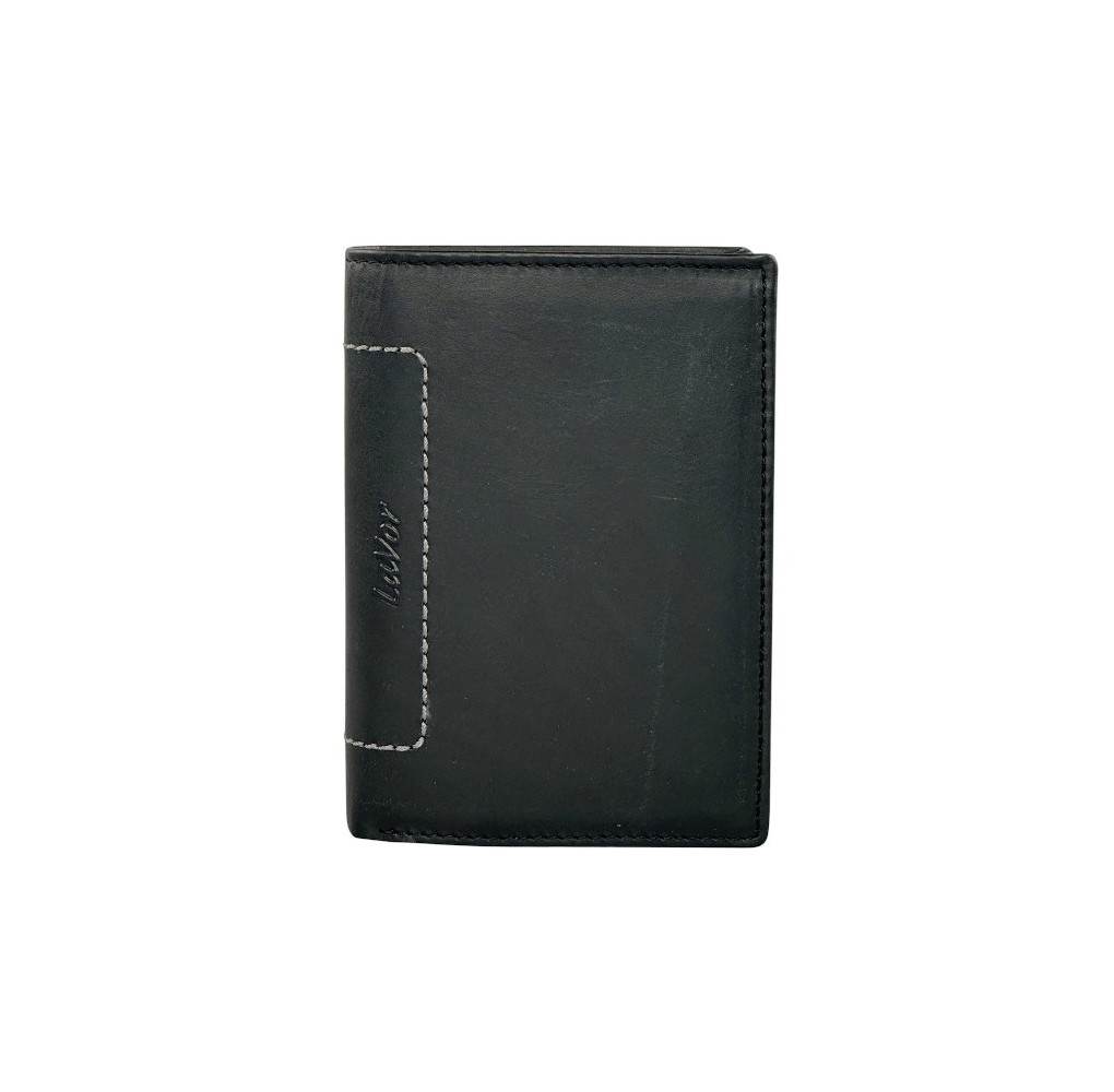 Ανδρικό Δερμάτινο Πορτοφόλι Lavor 6057 Μαύρο