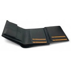 Ανδρικό Δερμάτινο Πορτοφόλι Lavor 6057 Μαύρο