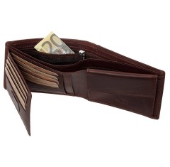 Ανδρικό Δερμάτινο Πορτοφόλι Lavor 6054 Καφέ