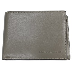 Ανδρικό Δερμάτινο Πορτοφόλι Mario Rossi Γκρι
