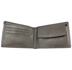 Ανδρικό Δερμάτινο Πορτοφόλι Mario Rossi Γκρι
