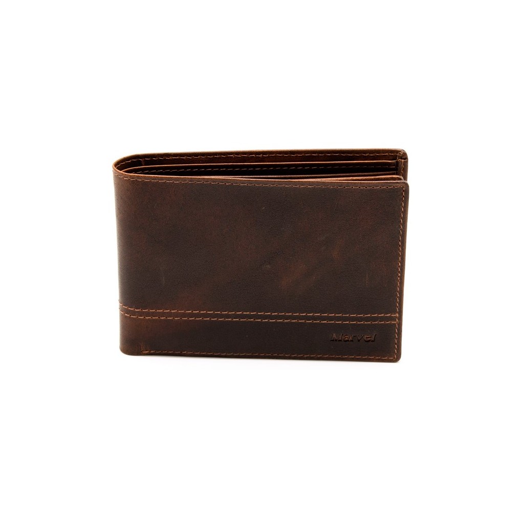 Ανδρικό Δερμάτινο Πορτοφόλι Marvel 274 Καφέ