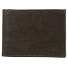 Ανδρικό Δερμάτινο Πορτοφόλι Marvel 282 Σκούρο Καφέ