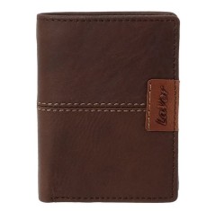 Ανδρικό Δερμάτινο Πορτοφόλι Lavor 6066 Καφέ