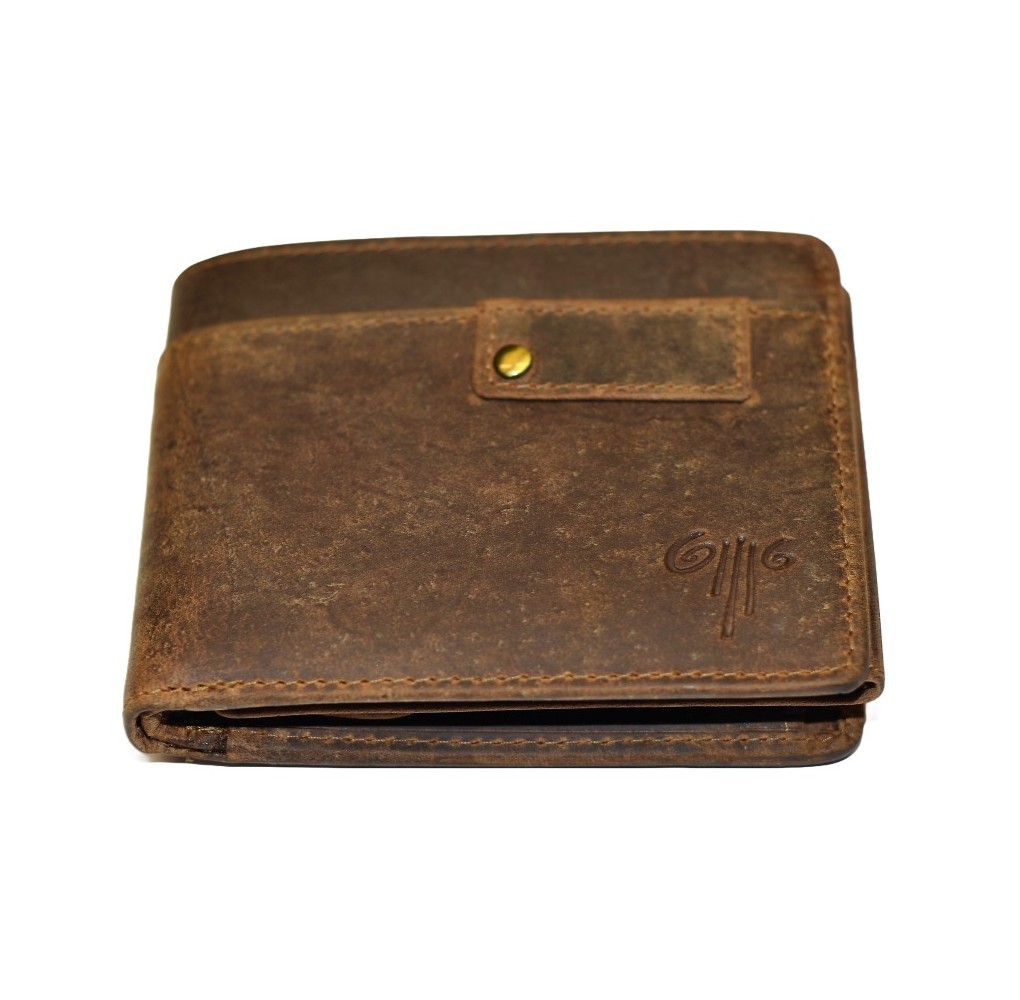 Ανδρικό Δερμάτινο Πορτοφόλι Kion Καφέ