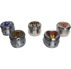 Grinder Snake Metal Silver 40mm - 4 Parts