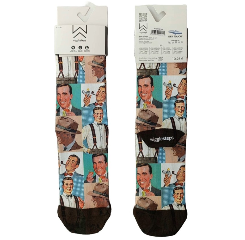 Ανδρική Κάλτσα Wigglesteps Retro Man