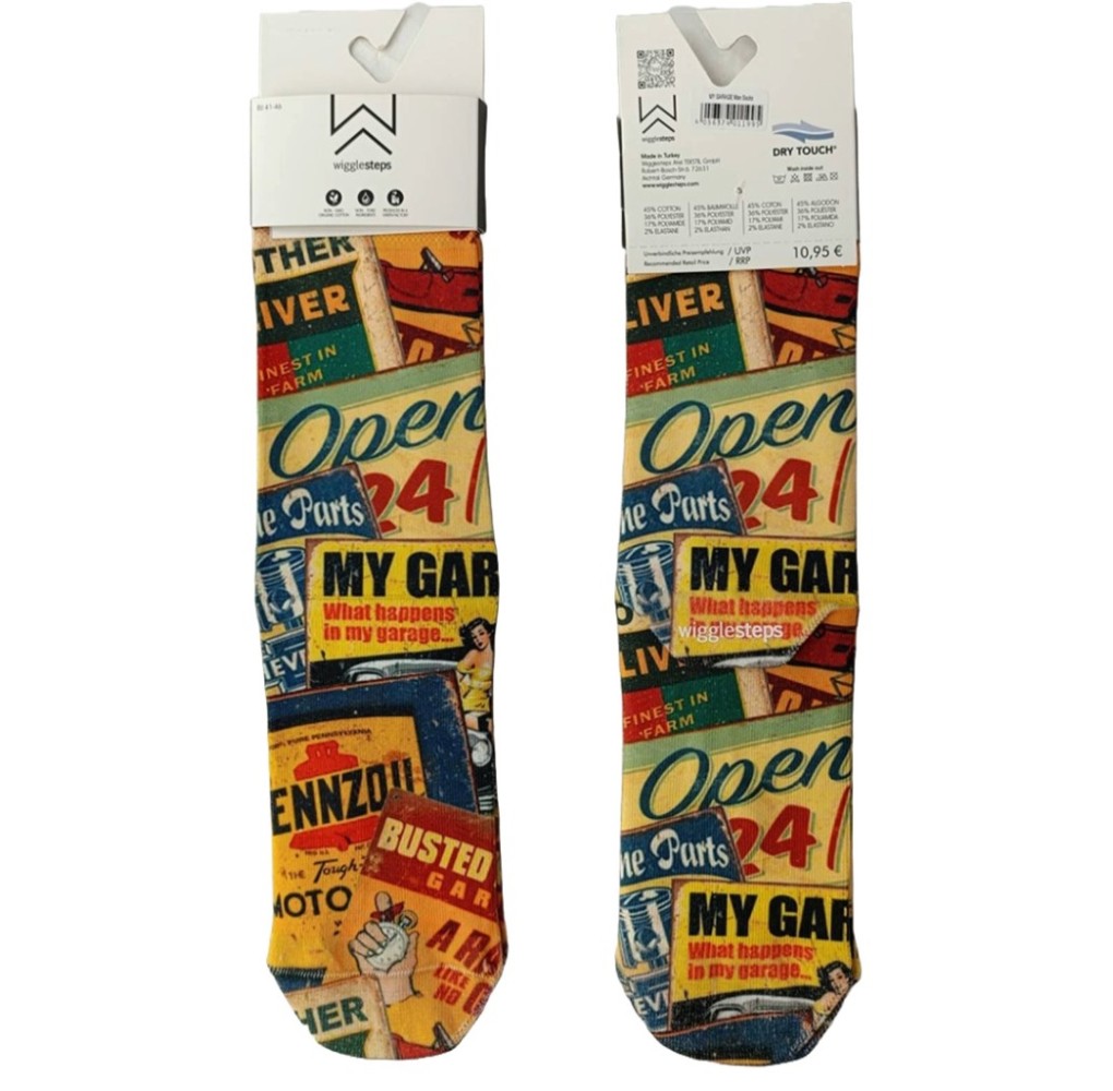Ανδρική Κάλτσα Wigglesteps My Garage