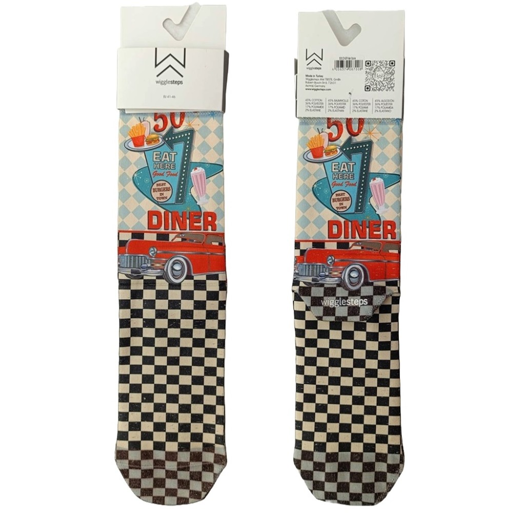 Ανδρική Κάλτσα Wigglesteps 50s Diner