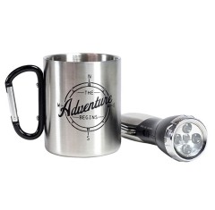 Mad Man Σετ Δώρου Μεταλλική Κούπα & Φακός