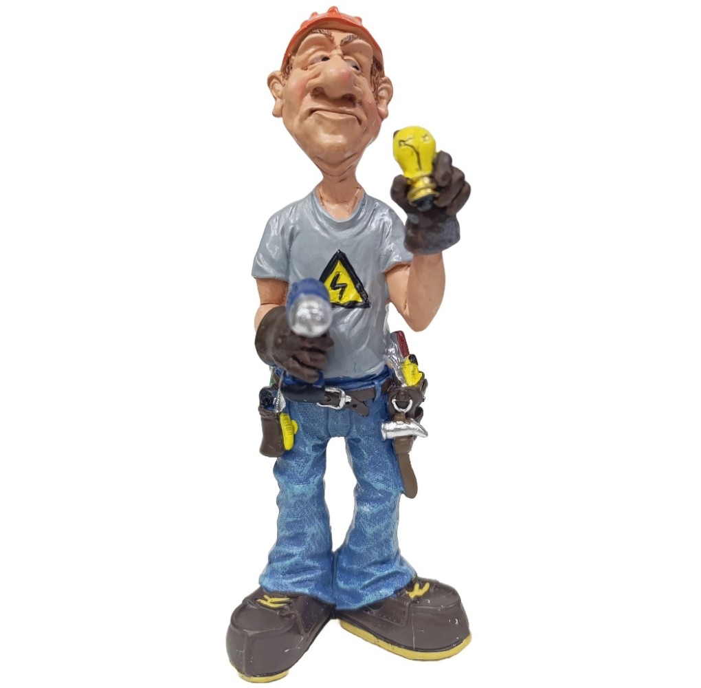 Χιουμοριστική Φιγούρα Ηλεκτρολόγος 19cm