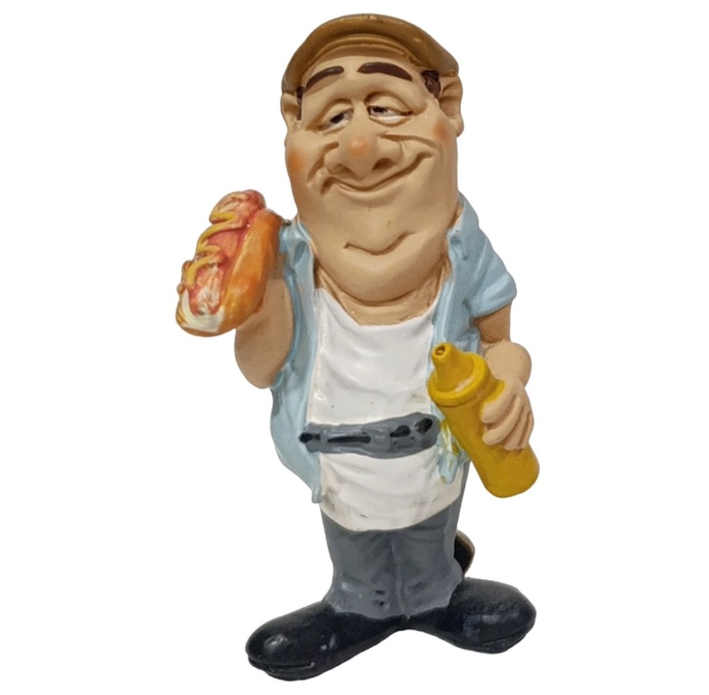 Χιουμοριστική Φιγούρα Πωλητής Hot Dog 9cm