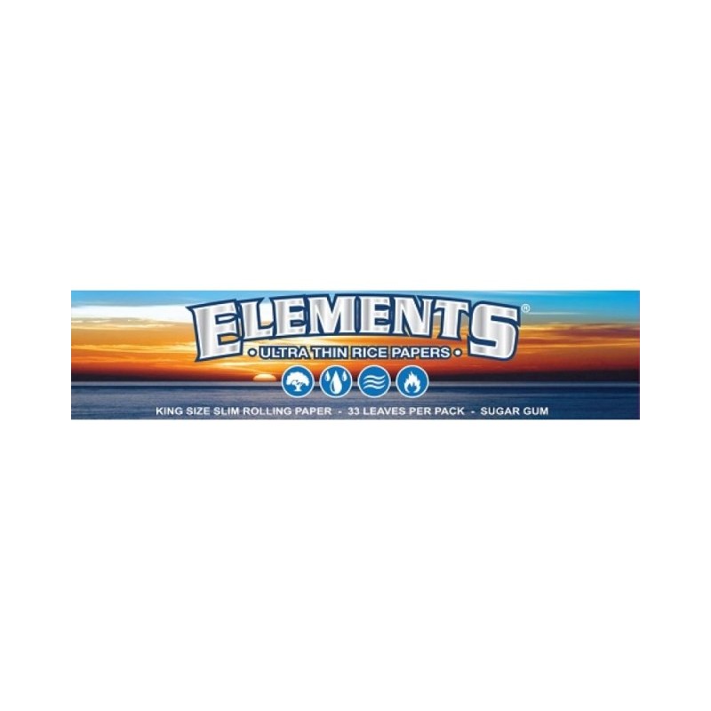 Χαρτάκια Elements King Size Slim
