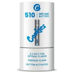 Cookies 510 Vape Cart Battery Silver